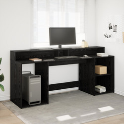 vidaXL Γραφείο Ξύλινο με Βιβλιοθήκη 200x55x91cm 3365616