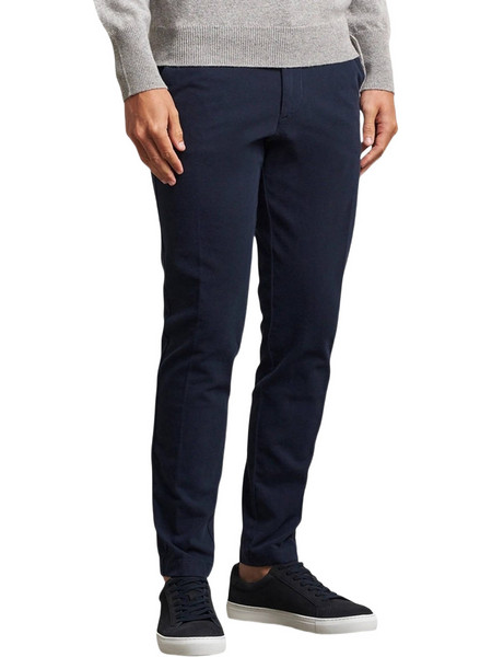 Hugo Boss H-Kaiton1 Ανδρικό Παντελόνι Chino Ελαστικό Slim Εφαρμογή Navy Μπλε 50543315-404