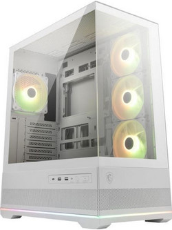 MSI MAG Pano 110R PZ White Gaming Midi Tower Κουτί Υπολογιστή με Πλαϊνό Παράθυρο