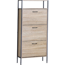 Ankor Παπουτσοθήκη Ξύλινη Καφέ M141xΠ24xΥ60cm 848157