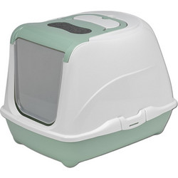 Moderna Flip Cat 50 Large Τουαλέτα Γάτας Κλειστή Βεραμάν Μ50xΠ39xΥ37cm