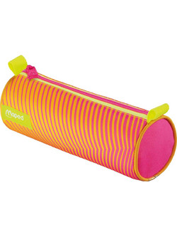 Maped Neon Κασετίνα Βαρελάκι Πορτοκαλί 932901