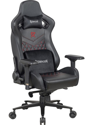 Redragon C506 Καρέκλα Gaming Δερματίνης με Ρυθμιζόμενα Μπράτσα Μαύρη 28.16.0017