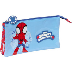 Safta Spider-Man Rescue Κασετίνα Γαλάζια Κόκκινη S4311416