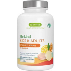 Igennus Be Kind Kids & Adults Vitamin C 500mg 120 Μασώμενα Δισκία