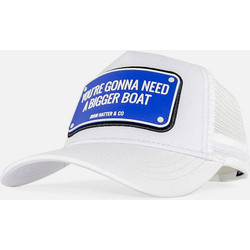 John Hatter & Co Bigger Boat Ανδρικό Καπέλο Jockey με Δίχτυ Snapback Υφασμάτινο Λευκό