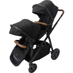 KikkaBoo Go2 Καρότσι για Δίδυμα Black