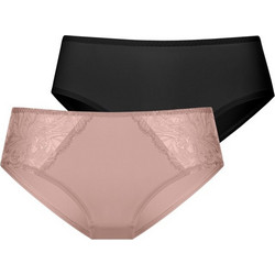 Dorina Nadia Γυναικεία Slip με Δαντέλα 2Pack FXHI0001LA172-2X0428