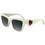 Karl Lagerfeld KL6184 105 Γυναικεία Γυαλιά Ηλίου Πεταλούδα Κοκάλινα Λευκά με Μαύρο Φακό