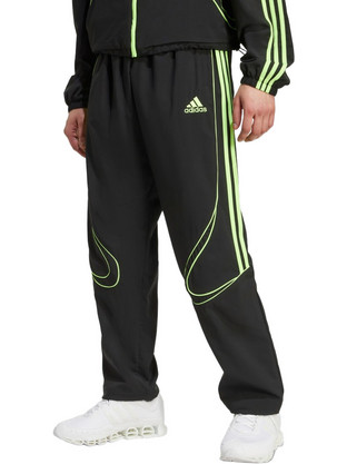 Adidas Teamgeist Ανδρικό Παντελόνι Φόρμας με Λάστιχο Μαύρο JW5869