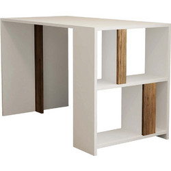 Hanah Home Lima Γραφείο Ξύλινο με Βιβλιοθήκη 120x60x75.4cm 845HCT3836