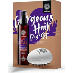 Garden Gorgeous Hair Day Σετ Περιποίησης Μαλλιών Βούρτσα + Λάδι 150ml