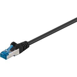 Goobay S/FTP Cat.6a Καλώδιο Δικτύου Ethernet 1m Black 93685