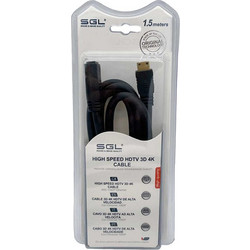 SGL Καλώδιο HDMI Male to HDMI Female 1.5m Black