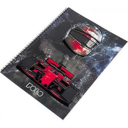 Polo Formula Σπιράλ Τετράδιο Ριγέ B5 60 Φύλλων 2 Θεμάτων Μαύρο 9-19-0018356