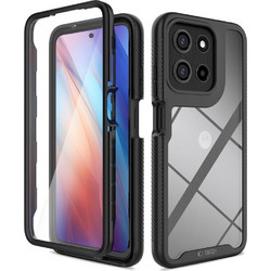 Tech-Protect Defense Full Cover Θήκη Μαύρη (Moto G15 / G15 Power / G05 / E15)