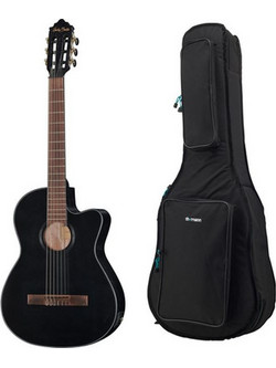 Harley Benton CG-400CE Thinline Black with Bag