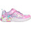 Skechers Heart Sparkles Παιδικά Sneakers με Φωτάκια Ροζ Γαλάζια 303063L-PKMT