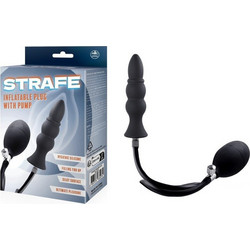 NMC Strafe Inflatable Plug With Pump IV Πρωκτική Σφήνα Μαύρη