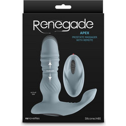 NS Novelties Renegade Apex Πρωκτική Σφήνα Ασύρματη 14.2cm Γκρι