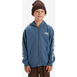 Quiksilver Παιδική Ζακέτα Fleece με Κουκούλα και Φερμουάρ Πετρόλ EQBFT03962