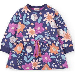 Boboli Παιδικό Φόρεμα Floral Μωβ 222095-9753