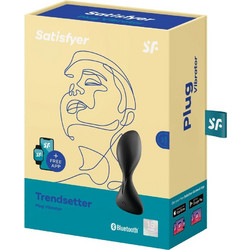 Satisfyer Trendsetter Πρωκτική Σφήνα Ασύρματη με Δόνηση Μαύρη D-231267