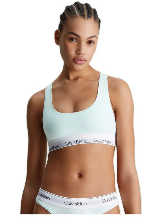 Calvin Klein Μπουστάκι χωρίς Μπανέλα Τιρκουάζ F3785E-LKW