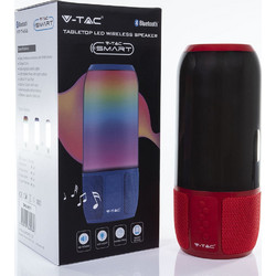 V-TAC 8571 Ηχείο Bluetooth 6W Μαύρο Κόκκινο