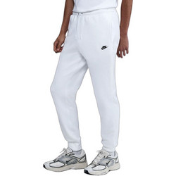 Nike Club Ανδρικό Παντελόνι Φόρμας Fleece με Λάστιχο Λευκό FN3787-100