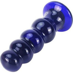 ToyJoy Buttocks Radiant Glass Πρωκτική Σφήνα 11.5cm Μπλε D-233106