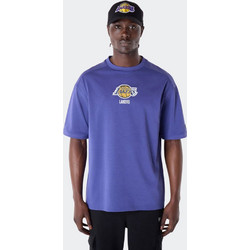 New Era LA Lakers NBA Wordmark Ανδρικό Αθλητικό T-Shirt Μπλε 60596460