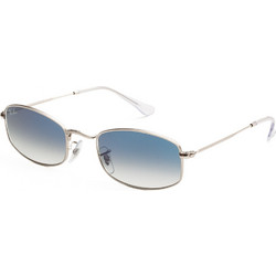 Ray-Ban RB3832 003/3F Γυναικεία Γυαλιά Ηλίου Ορθογώνια Μεταλλικά Ασημί με Μπλε Φακό
