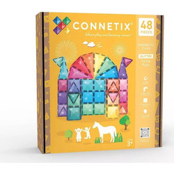 Connetix Magnetic Tiles Glitter Castle Pack 48τμχ