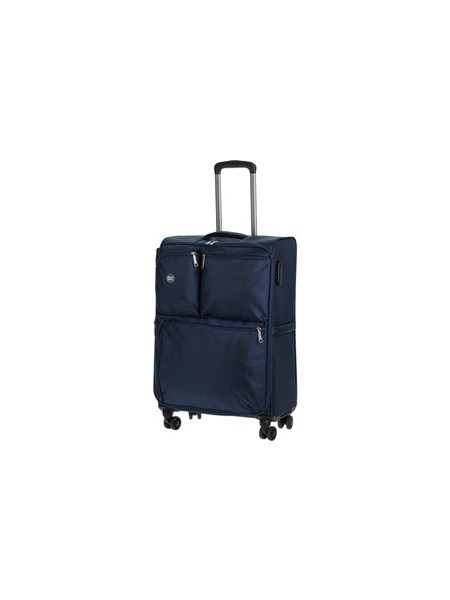 1239392 Βαλίτσα Μεγάλη 75.5x48x28.5cm με 4 Ρόδες Navy Μπλε