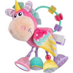 Playgro Unicorn Υφασμάτινη Κουδουνίστρα Κρίκος