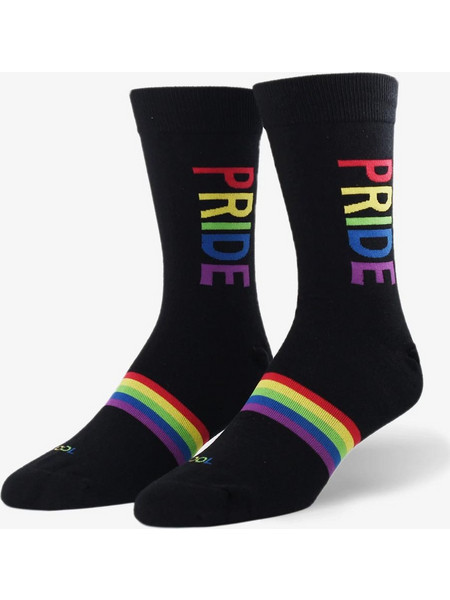 Cool Pride Ανδρικές Κάλτσες Ψηλές με Σχέδια Μαύρες 10224MCNCF
