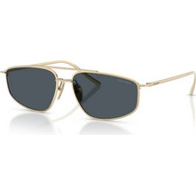 Prada PRC51S ZVN70B Ανδρικά Γυαλιά Ηλίου Aviator Μεταλλικά Χρυσά με Μπλε Φακό