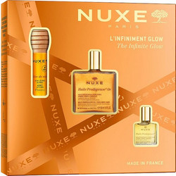 Nuxe Huile Prodigieuse Or Multi-Purpose Dry Oil 50ml + Reve de Miel Honey Lip Care 10ml + Huile Prodigieuse Multi-Purpose Dry Oil 10ml