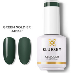 Bluesky Green Soldier Α025 Ημιμόνιμο Βερνίκι Νυχιών 15ml