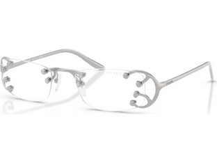 Prada PRC57S 28H08N Γυναικείος Σκελετός Γυαλιών Οράσεως Μεταλλικός Ασημί