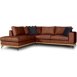 PoliHome Rotondo Γωνιακός Καναπές Αριστερή Γωνία Rusted 272x225x100cm 162871639