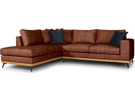 PoliHome Rotondo Γωνιακός Καναπές Αριστερή Γωνία Rusted 272x225x100cm 162871639