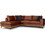 PoliHome Rotondo Γωνιακός Καναπές Αριστερή Γωνία Rusted 272x225x100cm 162871639