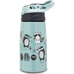 CoolPack Animals Παιδικό Παγούρι Θερμός Ανοξείδωτο με Καλαμάκι Γαλάζιο 350ml