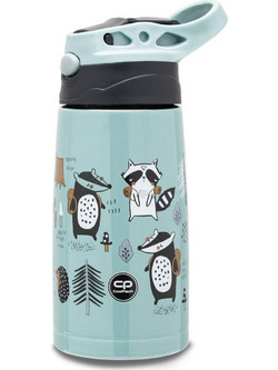 CoolPack Animals Παιδικό Παγούρι Θερμός Ανοξείδωτο με Καλαμάκι Γαλάζιο 350ml