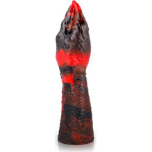 Epic Lilith Evil Demon Dildo με Βεντούζα 21cm Κόκκινο Μαύρο