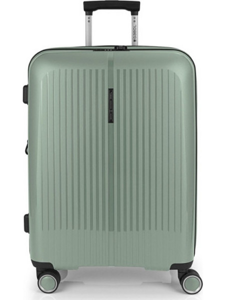 Gabol Brooklyn 123946-004 Βαλίτσα Μεσαία 65x45x27cm με 4 Ρόδες Πράσινη