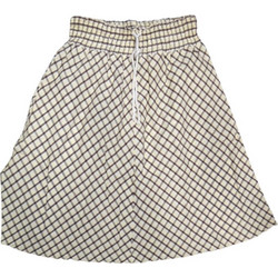 Dickies Μίνι Φούστα Υφασμάτινη Ψηλόμεση A-Γραμμή Καρό Εκρού 1021-1029-2001