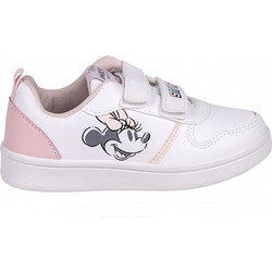 Cerda Minnie Mouse Παιδικά Sneakers Λευκά Ροζ 2300006103